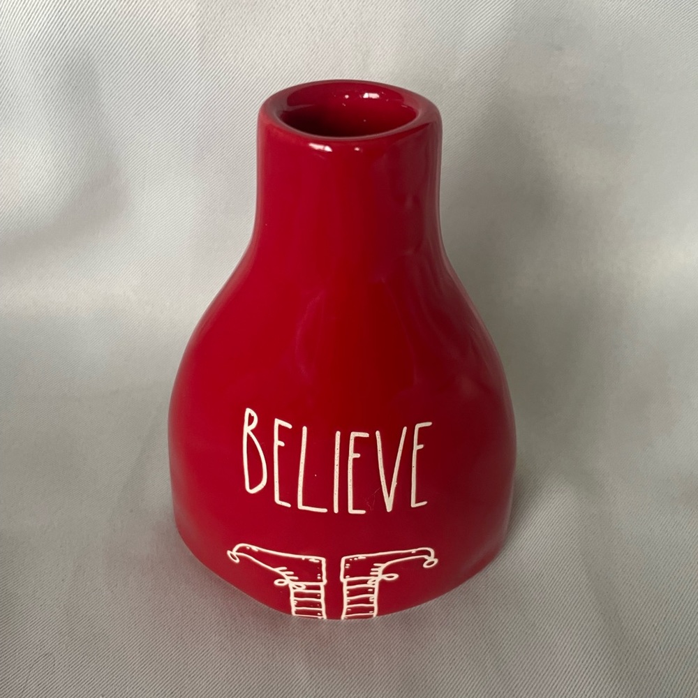 Rae Dunn Christmas Believe Elf Mini Vase - Picture 2 of 4